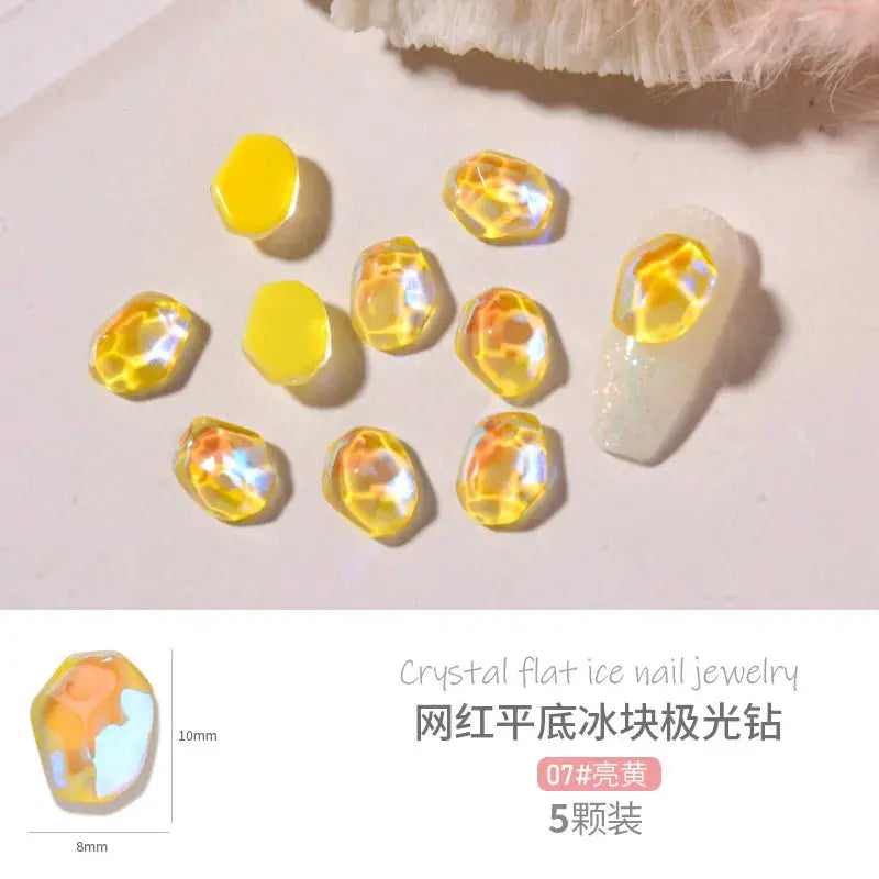 1 Bag Random Luxury Nail Art Dangle Jewelry, Mixed Style Nail Charms, Rhinestones 3D, 50 Pieces - SWEET T 52