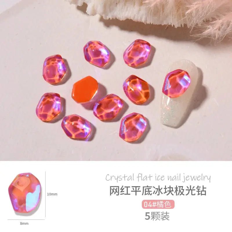 1 Bag Random Luxury Nail Art Dangle Jewelry, Mixed Style Nail Charms, Rhinestones 3D, 50 Pieces - SWEET T 52