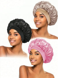 Satin Sleep Cap, Loose Elastic Fit