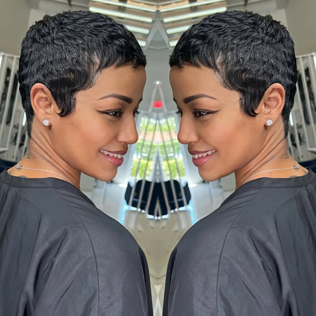 Short Bob Wigs, 100% Human Hair, Pixie Cut Wigs for  Women. Full Machine Made, 2 Colors - Party & Daily Wear Sweet T 52