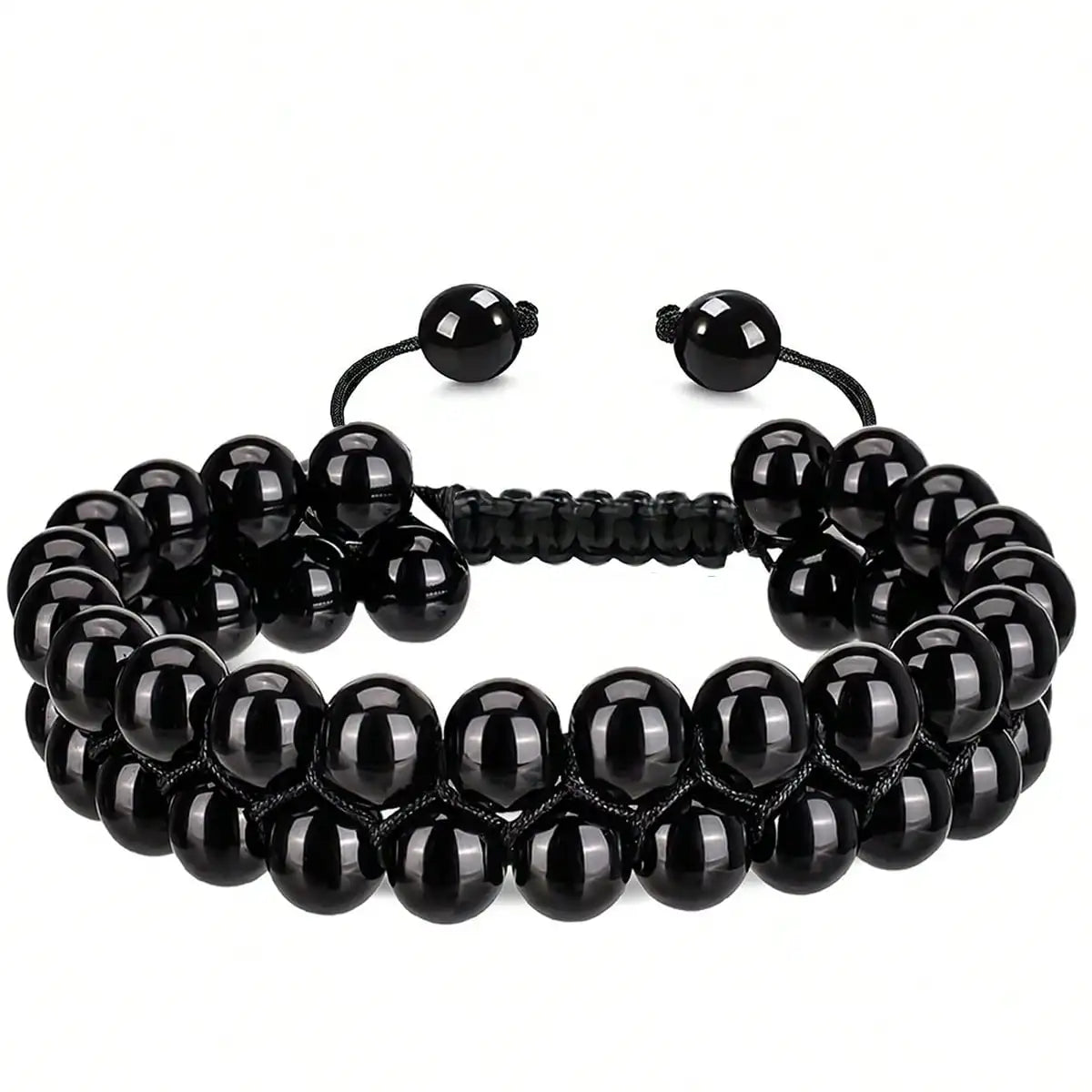 8 mm Natural Stone Beaded Bracelet