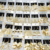 10 Pair/Lot Fashion Shiny Trendy Geometric Pendant Hook Earrings for Women. Star/Heart/Mixed Styles Dangle Jewelry