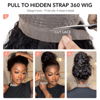 360 HD Full Lace Curly Wigs - Human Hair - Preplucked 13x6/13x4 Lace Frontal Wigs, Glueless Human Hair, Ready To Wear