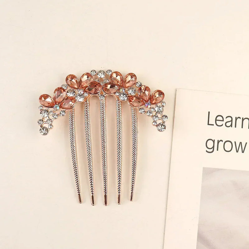 Women's Pearl Crystal Hair Combs, Rhinestone Decorative Hair Clips/Headwear, Jewelry Gifts