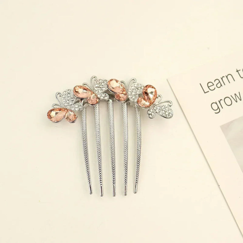 Women's Pearl Crystal Hair Combs, Rhinestone Decorative Hair Clips/Headwear, Jewelry Gifts