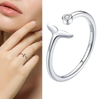 925 Sterling Silver Open Adjustable Rings for Women & Girls. Wedding, Engagement, Anniversary or Gift Rings-ring-SWEET T 52