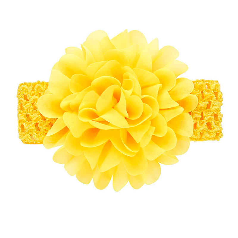 Head Band for Infants/Toddlers - Girls' Headbands, Chiffon Flower, Soft Stretchy Hair Band Accessories Sweet T 52