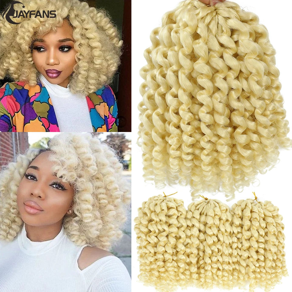 Ombre Jumpy Wand Curl Crochet Hair T 27 30 350 613 Purple Grey 14 Colors 20 Roots Jamaican Twist Synthetic Braid Hair For Women Sweet T 52
