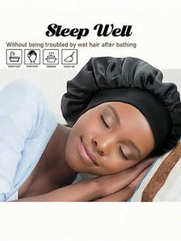 Satin Sleep Cap, Loose Elastic Fit