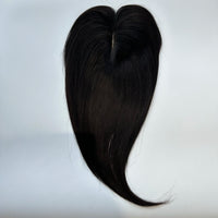 Clip-In Real Human Hair Toppers -  Women's Hair Topper Hairpieces, Brown Hair Toppers/Toupees for Women, Clip-in Hair Extensions