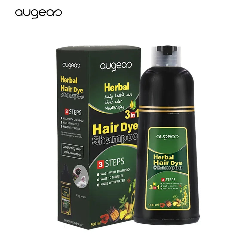 Noni Plant Essence, 500 ML Organic Natural Fast Hair Dye for Hair Color. Shampoo/Dye for Covering Gray/White Hair