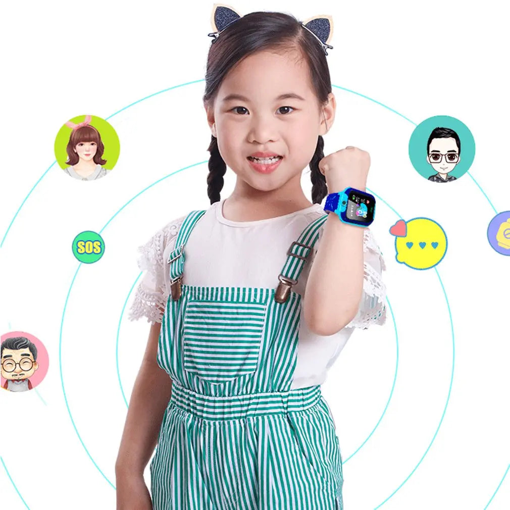 Hot Q12 Smart Watch with Sim Card. SOS, Phone Watch - Children's Smart Watch Photo/Waterproof Kids Gift for IOS Android.