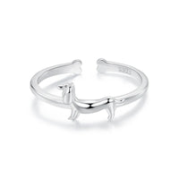 Adjustable Rings - Real 925 Sterling Silver, Stackable, Engagement Zircon Open Size Rings for Women