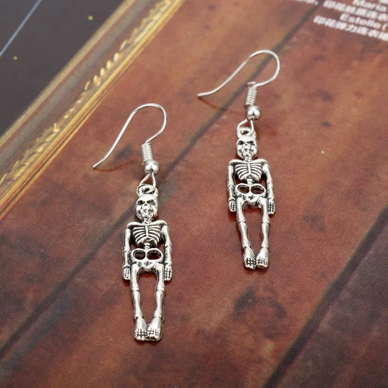 Skeleton Drop Earrings, Halloween