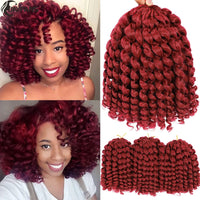 Ombre Jumpy Wand Curl Crochet Hair T 27 30 350 613 Purple Grey 14 Colors 20 Roots Jamaican Twist Synthetic Braid Hair For Women Sweet T 52