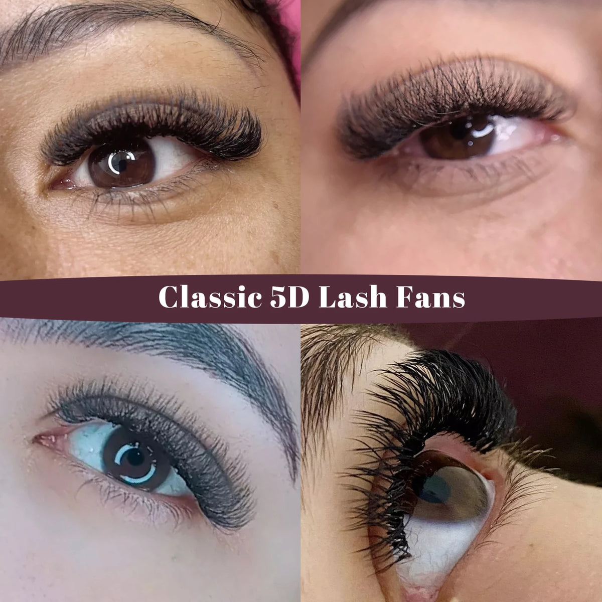 5D W-Shaped Volume Lash Extension Tray, 12 Lines