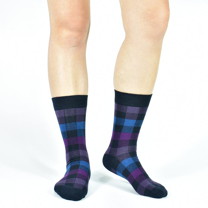 Men's Dress Socks Fashion - Black Patterned Cotton, Colorful Socks for Men and Boys. Great         Gifts