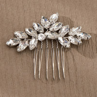 Bridal Hair Comb Fashion, Crystal Zirconia Wedding/Bride Side Clip Hair Comb. Luxury Hair Jewelry for Women