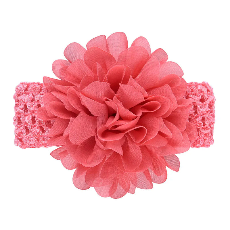 Head Band for Infants/Toddlers - Girls' Headbands, Chiffon Flower, Soft Stretchy Hair Band Accessories Sweet T 52