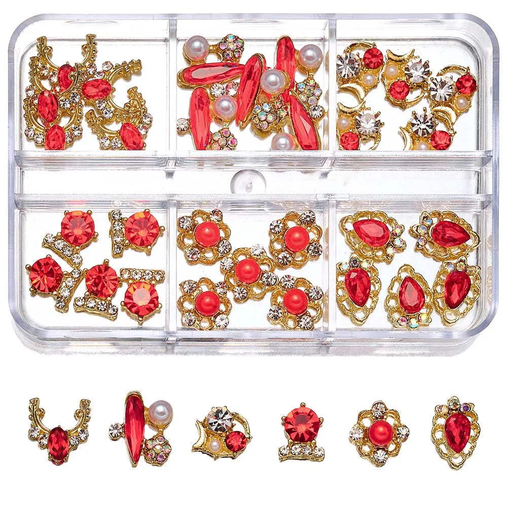 New Multi-size DIY 3-D Nail Art - Rhinestones, Flatback Crystal, Diamond Gems, 3-D Glitter Nail Art, Luxurious Decorations