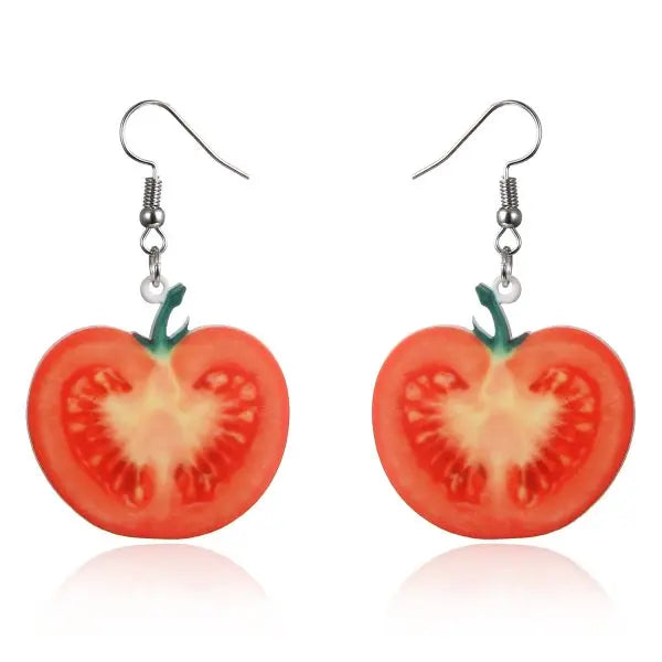 New Fashion Strawberry Cake Earrings for Women. Resin Handmade Cute Watermelon/Lemon Drop Earrings.