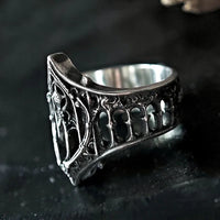 Men's Openwork Gothic Band Ring