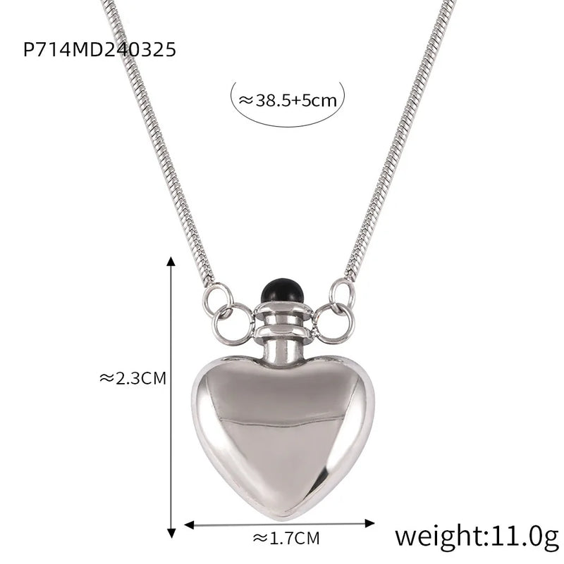 Stainless Steel Heart Pendant Necklace for Women & Girls. Fashion Fine Chain Necklace, Gold Plated Jewelry-Necklace-SWEET T 52