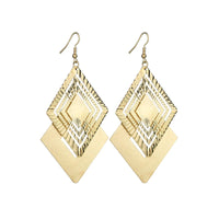 Floating Earrings - Valentine's Day/Love Pendant Earrings. Elegant Long Women's Floating Hook Earrings, Elongated Metal Pendant