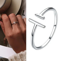 925 Sterling Silver Open Adjustable Rings for Women & Girls. Wedding, Engagement, Anniversary or Gift Rings-ring-SWEET T 52