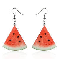 New Fashion Strawberry Cake Earrings for Women. Resin Handmade Cute Watermelon/Lemon Drop Earrings.