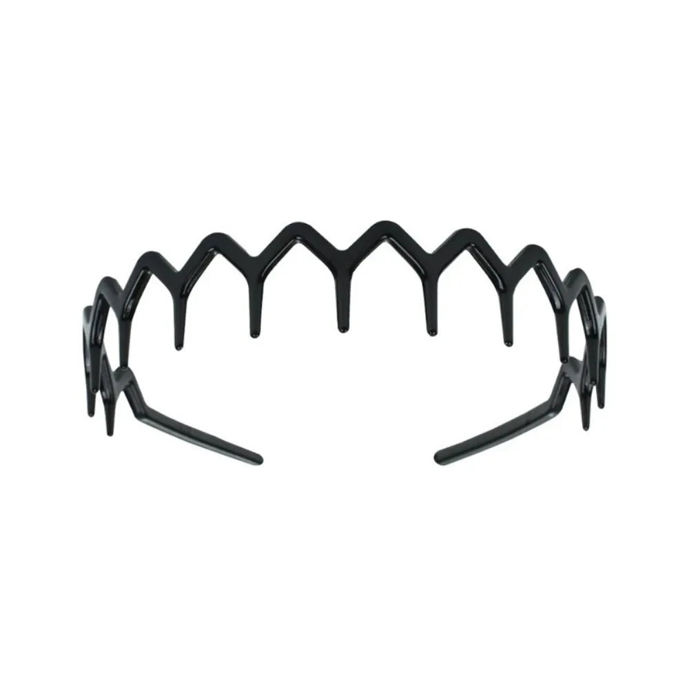 Wave Toothed Non-Slip Headbands, 2 Pack