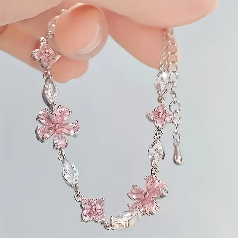 Cherry Blossom Chain Bracelet