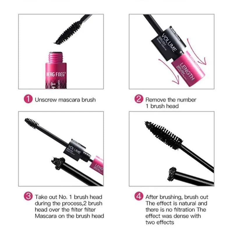 Black Curled Lashes Mascara Lengthens Eyelashes Extra Volume Long Lasting Waterproof Natural Quick Drying Lashes Female Makeup Sweet T 52