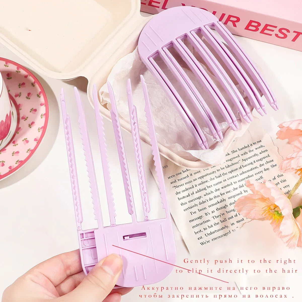 Heatless Volumizing Root Clips, Fluffy Hairpin Set