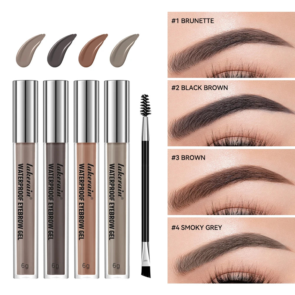 Waterproof Eyebrow Gel — Long-Lasting, Highly Pigmented, Ships from USA