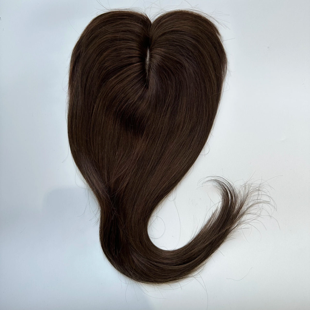 Clip-In Real Human Hair Toppers -  Women's Hair Topper Hairpieces, Brown Hair Toppers/Toupees for Women, Clip-in Hair Extensions