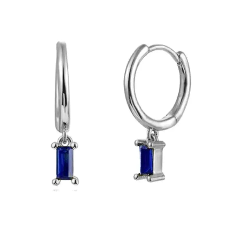 Gold Color Cute Water Drop Earrings For Women & Girls - Zircon Piercing Huggies/Hoop Dangle Earrings-earrings-SWEET T 52