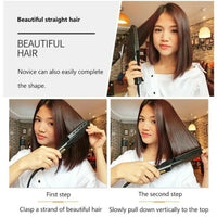 Hair Straightener for Women - Four-gear Temperature Adjustment Ceramic Tourmaline Ionic Flat Iron, Widen Panel