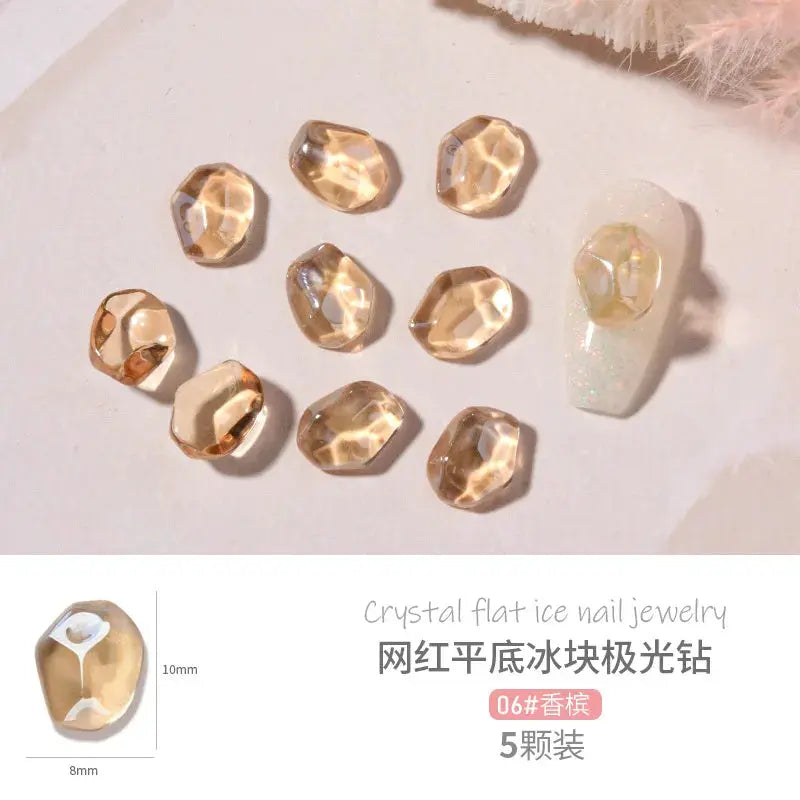 1 Bag Random Luxury Nail Art Dangle Jewelry, Mixed Style Nail Charms, Rhinestones 3D, 50 Pieces - SWEET T 52