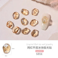 1 Bag Random Luxury Nail Art Dangle Jewelry, Mixed Style Nail Charms, Rhinestones 3D, 50 Pieces - SWEET T 52