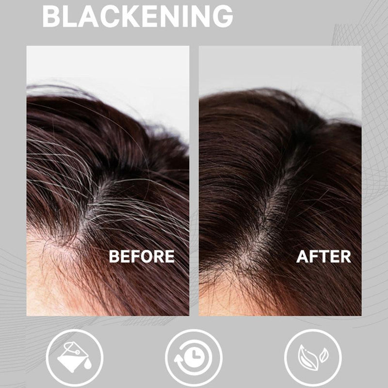 Instant Gray Root Coverage for Women and Men in Black and Brown - Easy Washout
