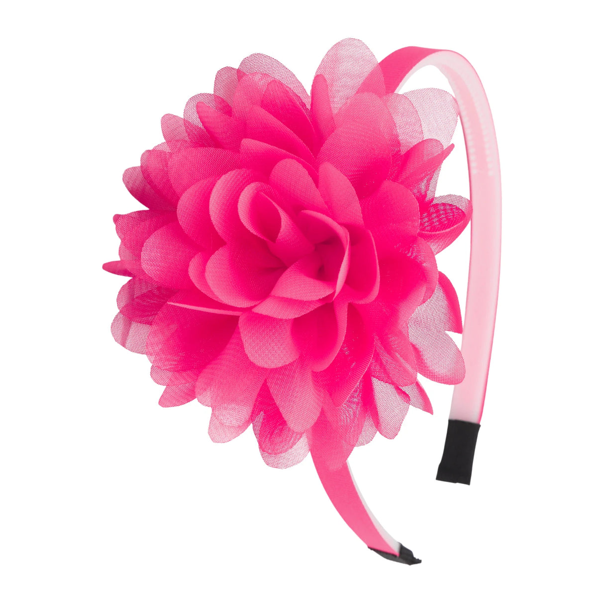 1PC Chiffon Flower Headbands for Kids/Girls. Plastic Teeth Hairbands, Floral Headbands for Children, Girls Fashion Hair Aceessories