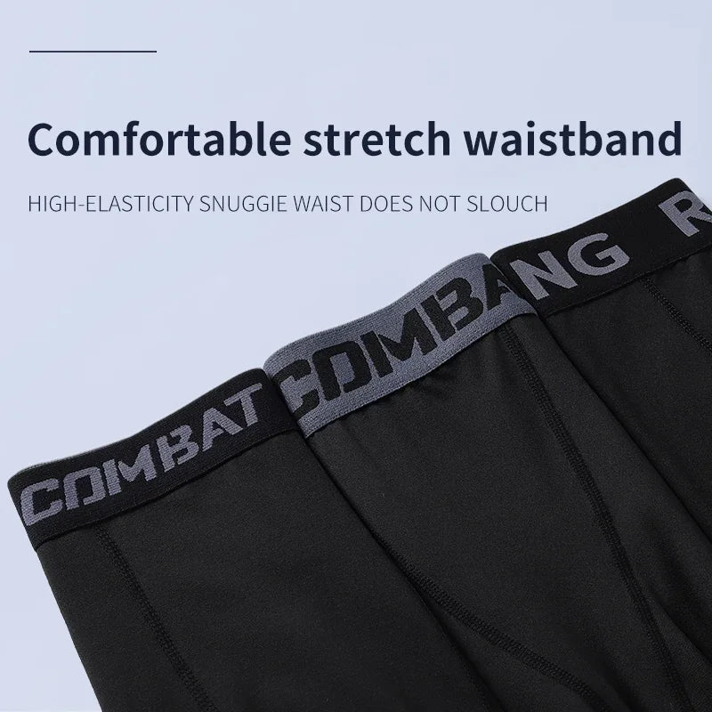 New 2-piece tight pants men's cycling base fitness shorts quick drying high elasticity sports set running training compression Sweet T 52