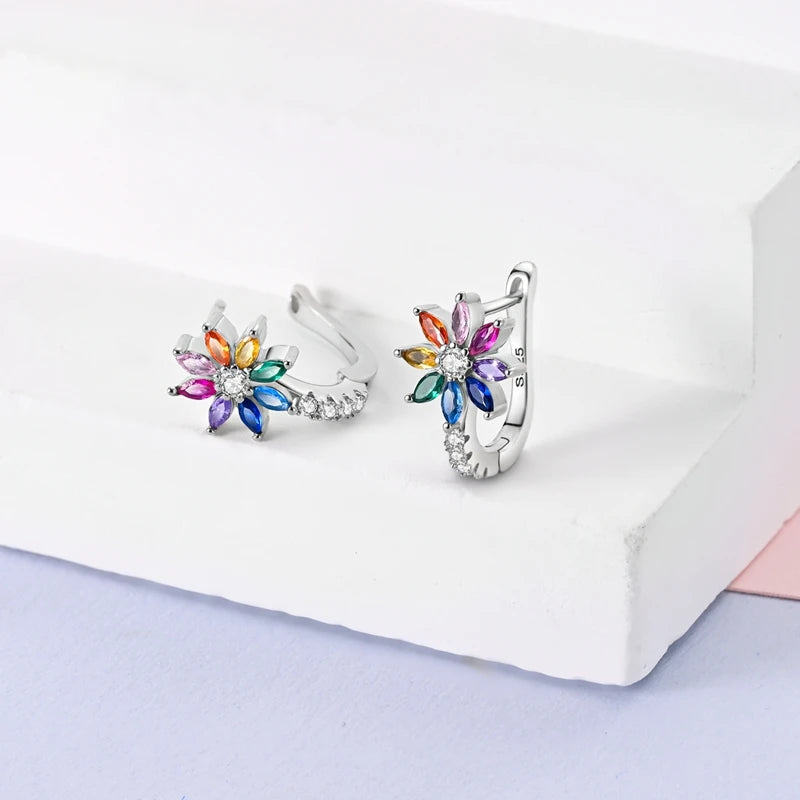 Sterling Silver Charm Earrings, 20 Styles