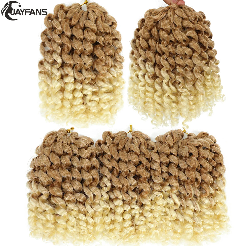 Ombre Jumpy Wand Curl Crochet Hair T 27 30 350 613 Purple Grey 14 Colors 20 Roots Jamaican Twist Synthetic Braid Hair For Women Sweet T 52