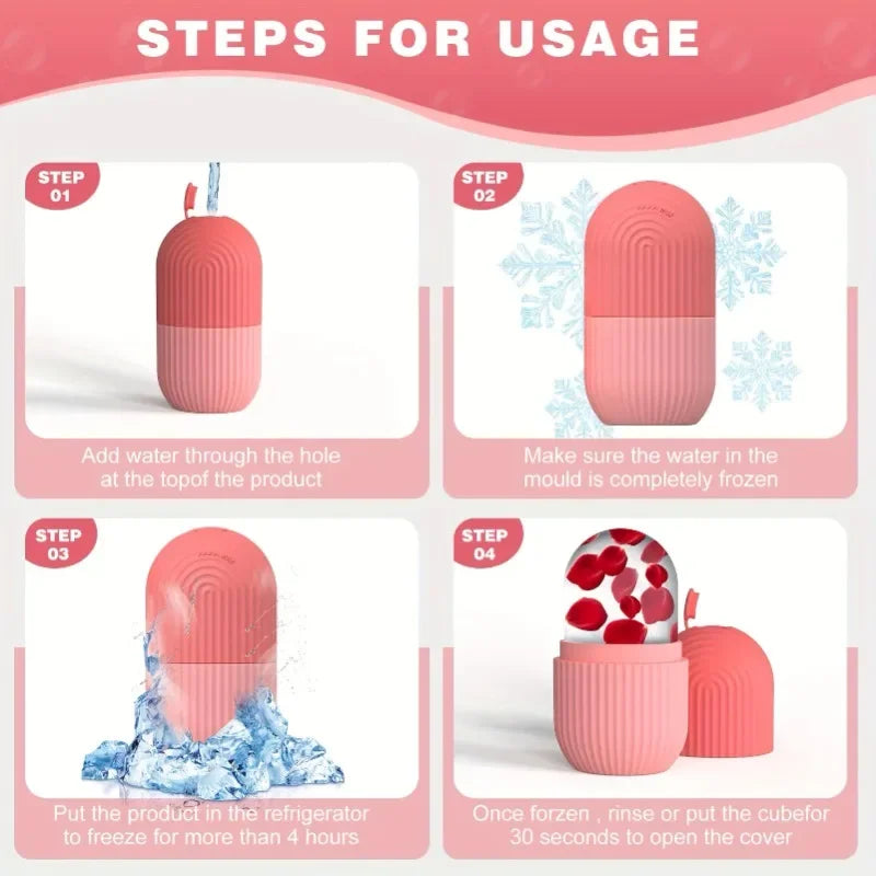 Reusable Silicone Ice Roller for Face