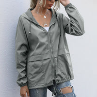 Women's Waterproof Hooded Rain Jacket