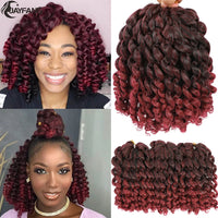 Ombre Jumpy Wand Curl Crochet Hair T 27 30 350 613 Purple Grey 14 Colors 20 Roots Jamaican Twist Synthetic Braid Hair For Women Sweet T 52