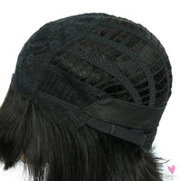 Salt & Pepper/Gray BOB Wigs, Short Human Hair, Full Machine Made Wigs for Women. Straight BOB with Bangs. Sweet T 52