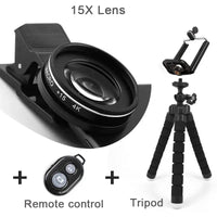 37MM 15X Macro Lens 4K HD Professional Photography Phone Camera Lens - 30X Macro Lens for Smartphone-lens-SWEET T 52